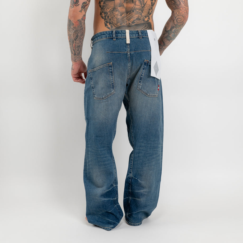 Jeans sabbiato loose fit