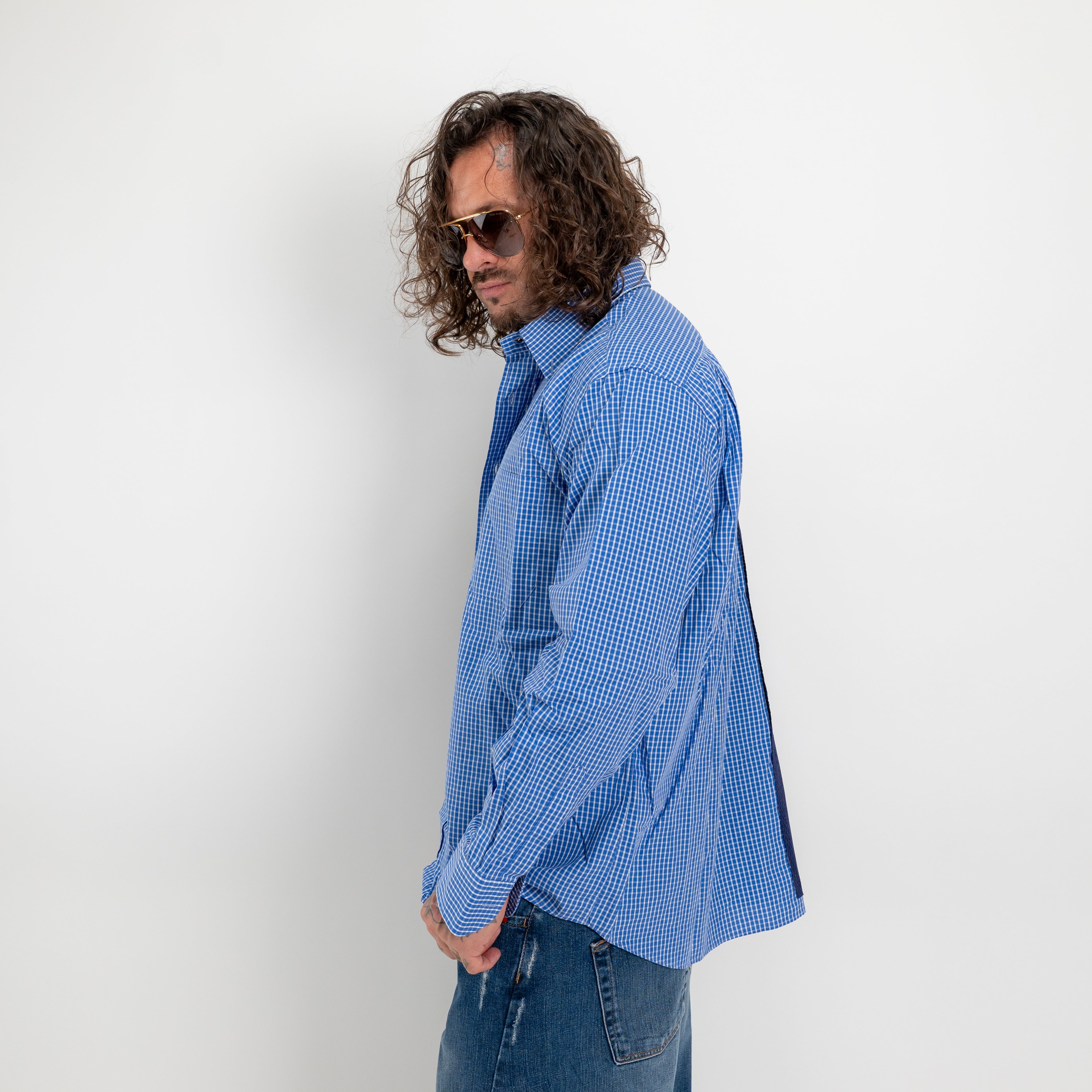 Camicia Hybrid Check e Jersey