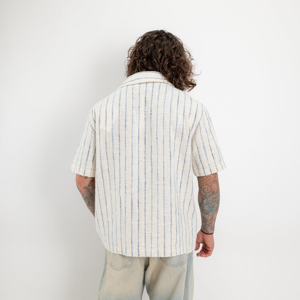 Camicia fiammata e righe