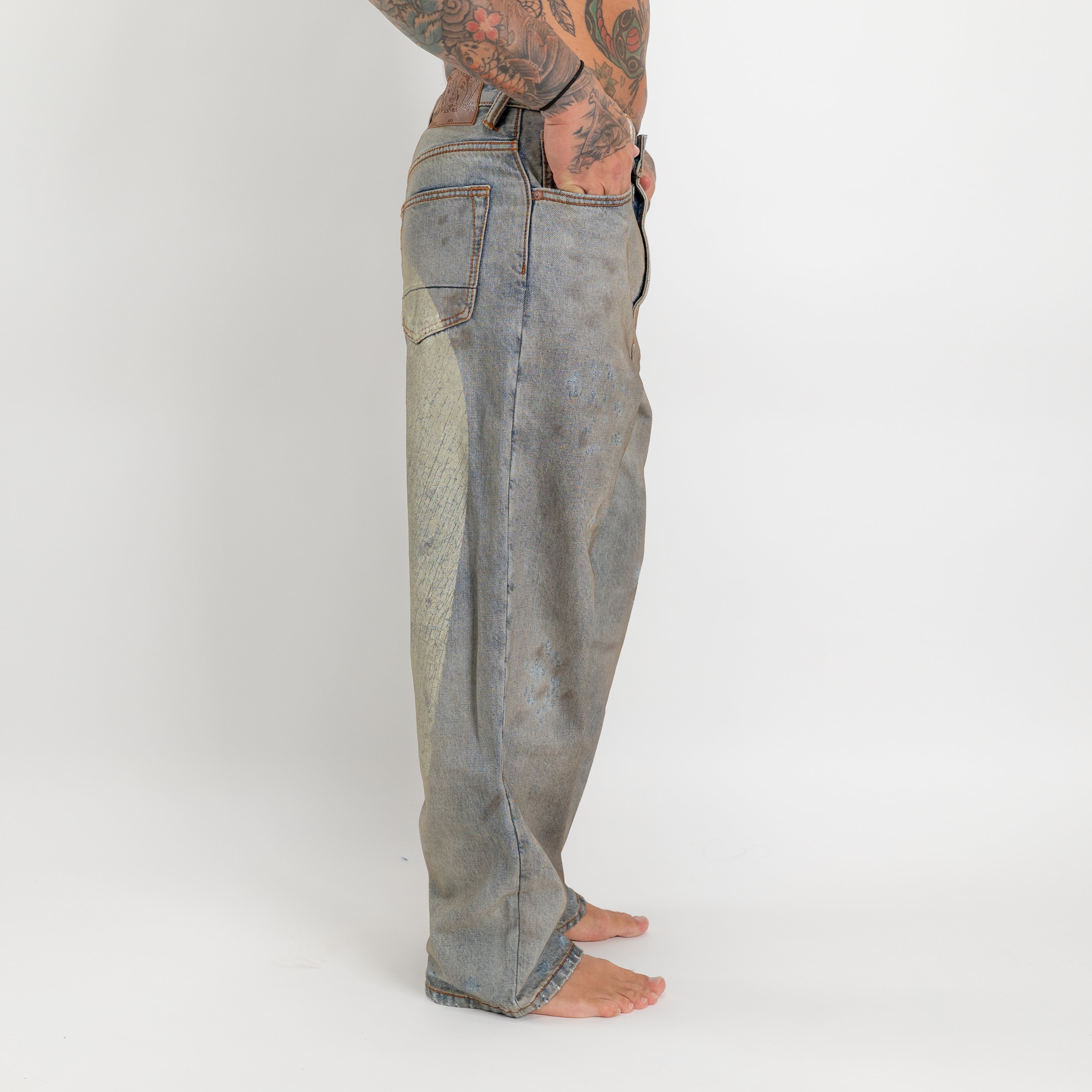 Jeans Seagull bleached distressed