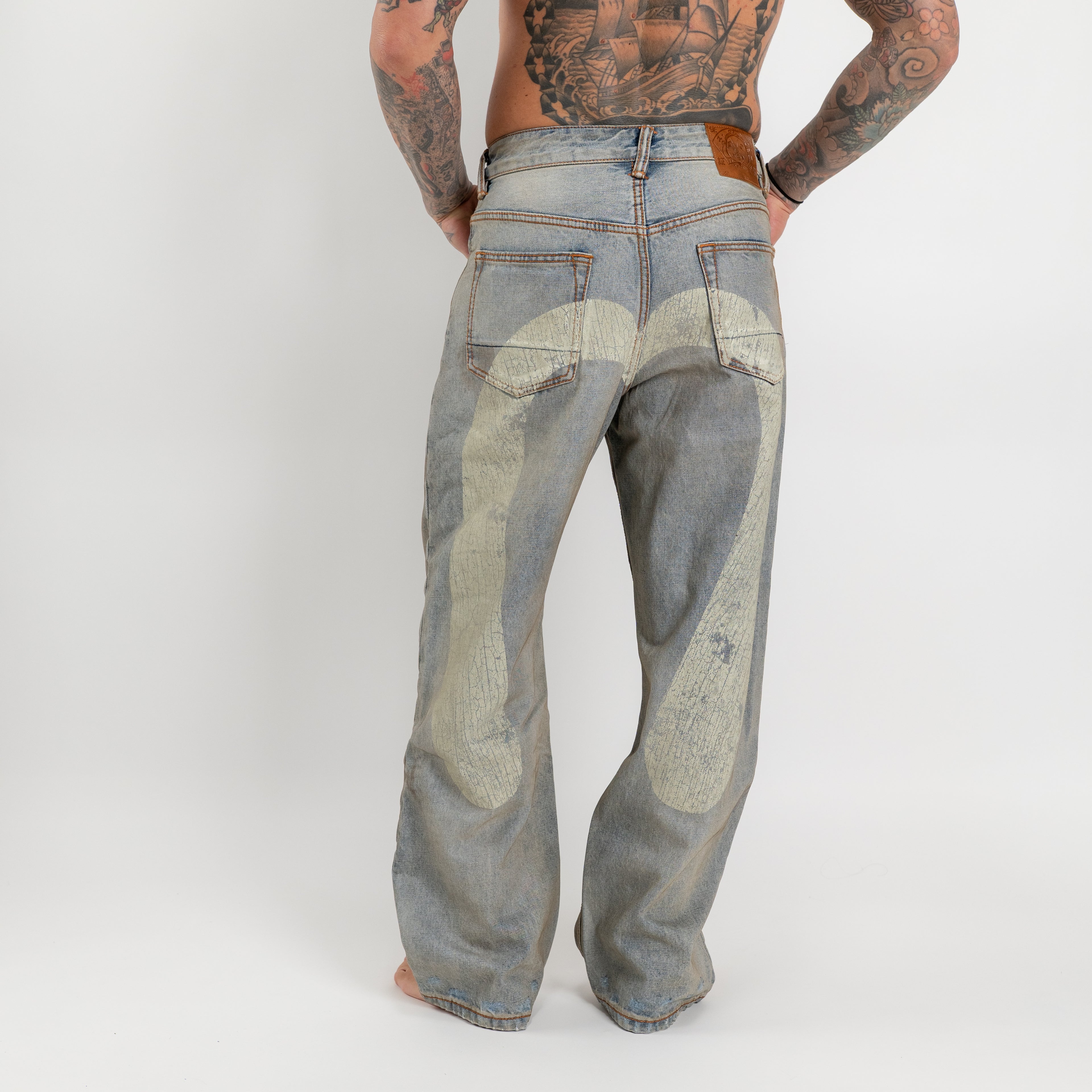 Jeans Seagull bleached distressed