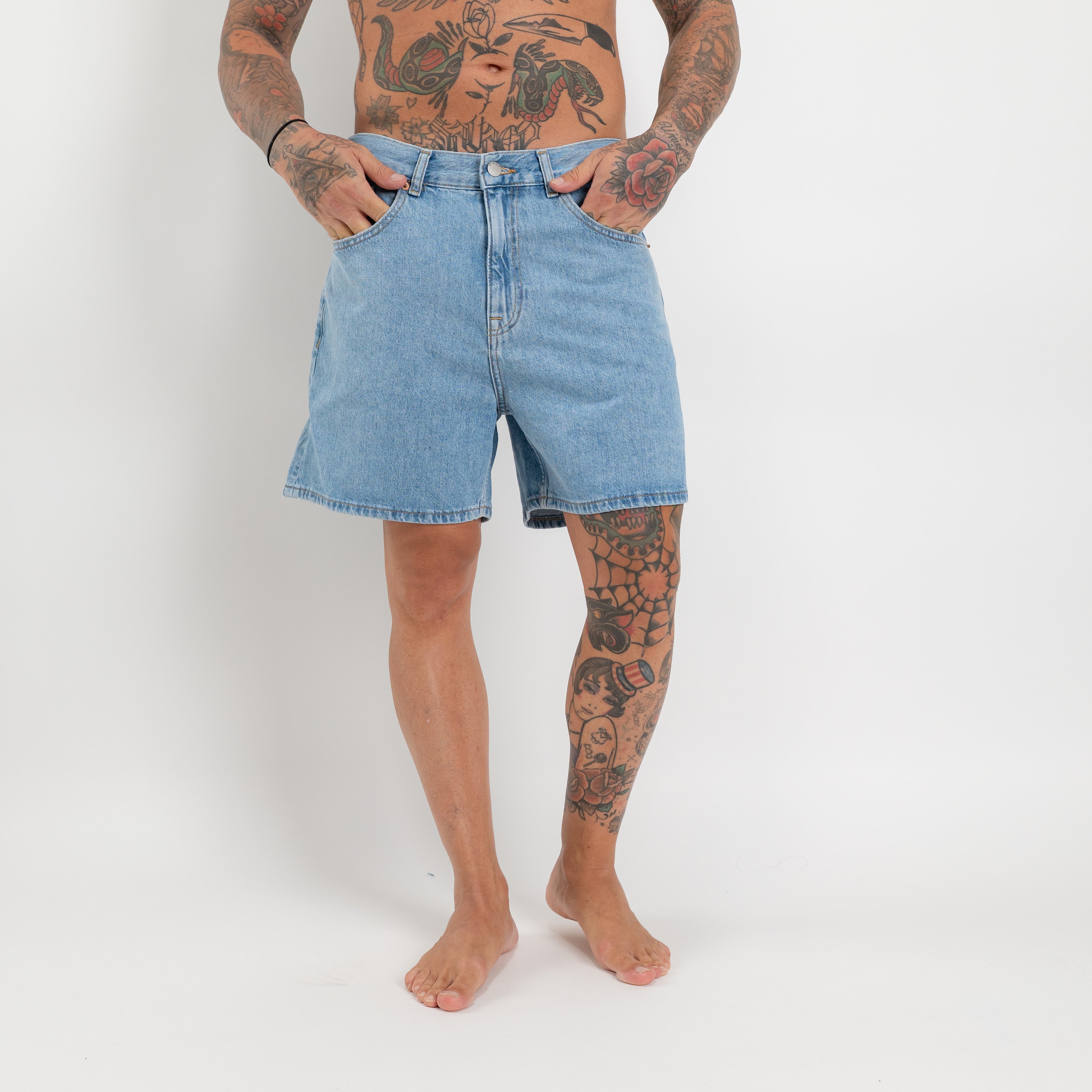Bermuda denim light blu