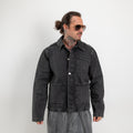 Giacca trucker in denim rigido