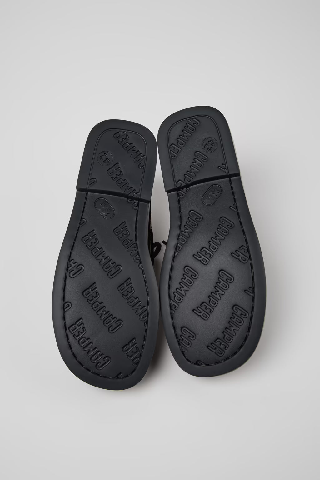 Laced Loafer Leather Boat Shoes - Black