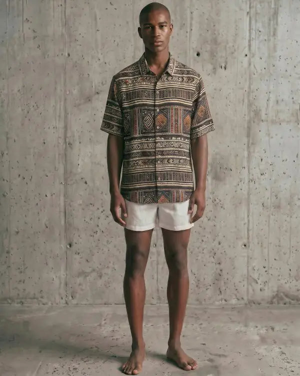 Camicia bowling somalia sand