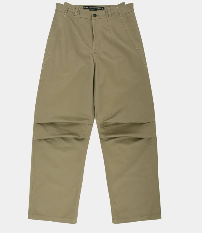 Cut-out wide-leg trousers