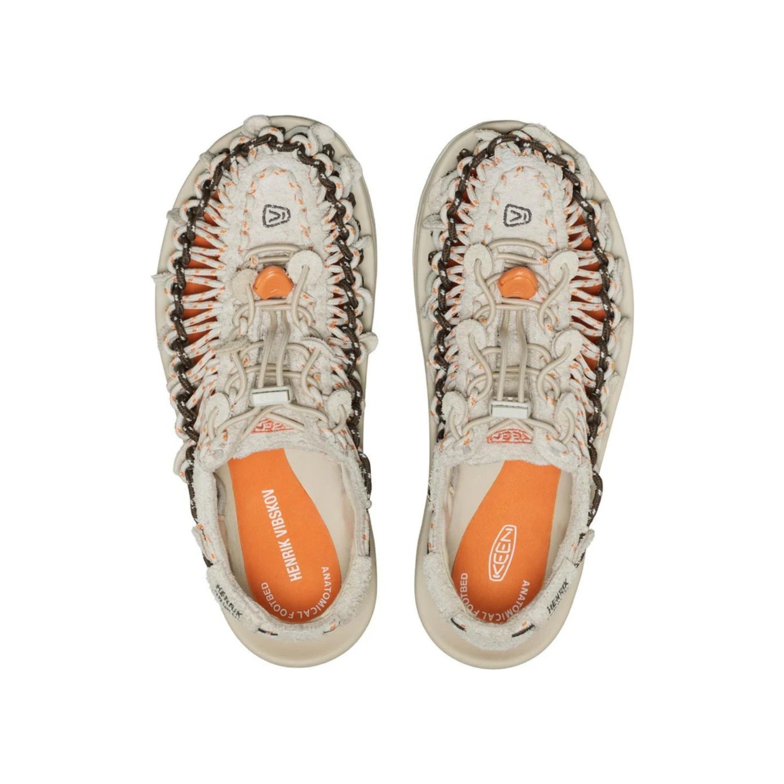 Sandalo UNEEK due corde - Beige\Arancio
