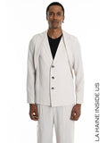Regular Tencel Linen Jacket with double collar